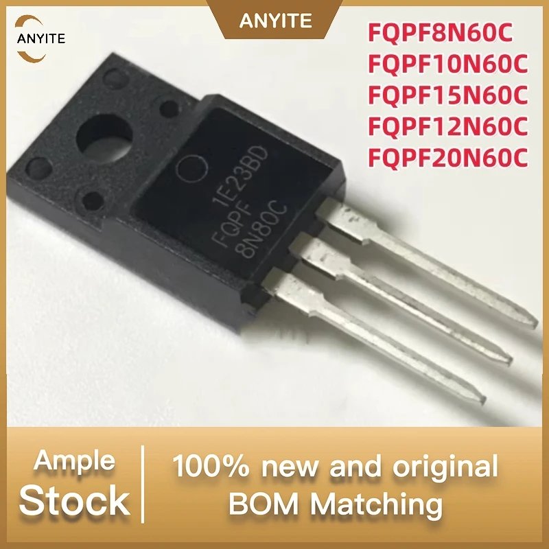 NEW  50PCS/lot   FQPF8N60C FQPF 8N60C FQPF10N60C 10N60C FQPF12N60C 12N60C FQPF15N60C 15N60C FQPF20N60C     10A600V