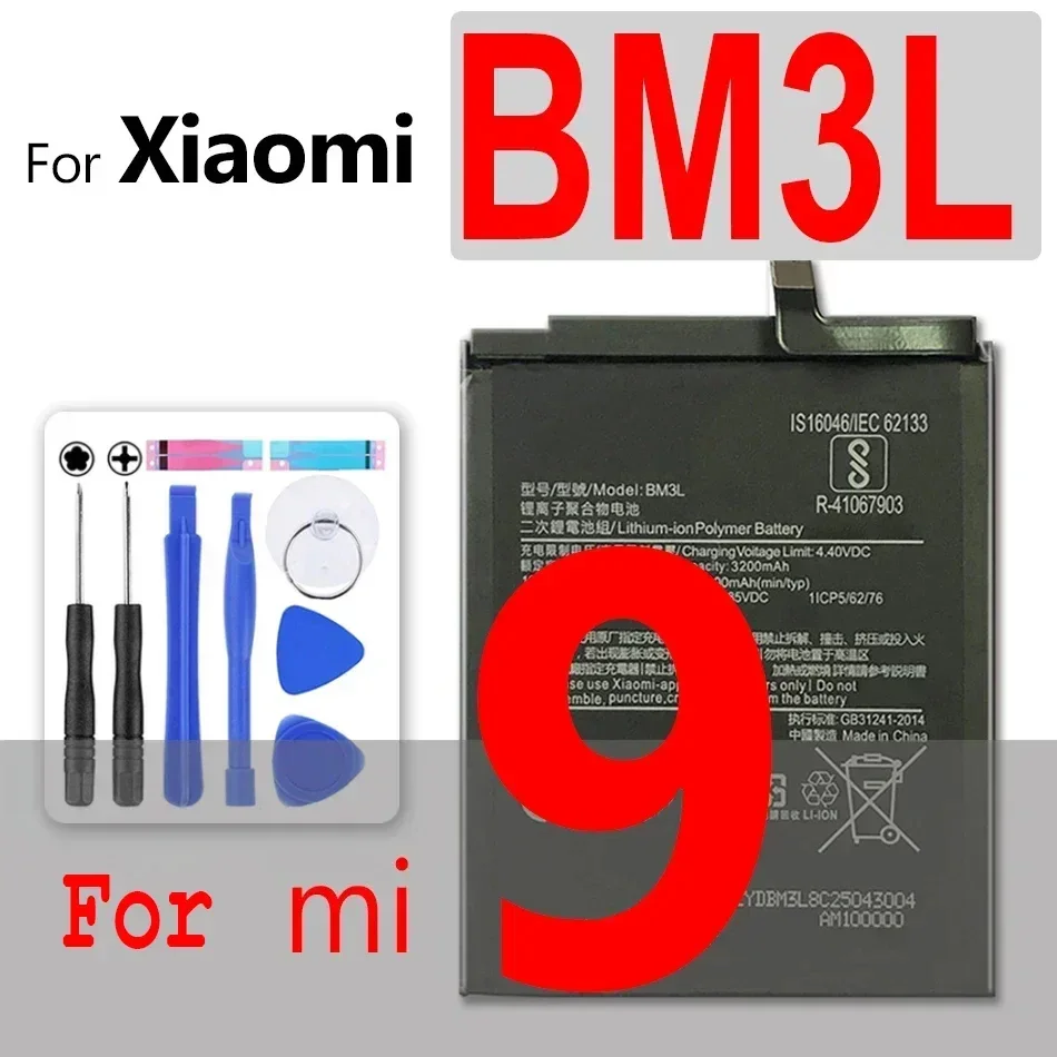 BM36 BN39 BM3E BM40 BM3D BP45 BP41 Battery For Xiaomi Mi 1 2 2A 3 4 4i 4C 5 5X 5S 6 6X 7 8 9 9T 10 10T SE Plus Pro Mi5 mi5S