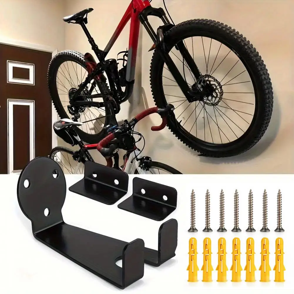 Bike Holder Mount Stand Hook Bicycle Pedal Wall Mounted Storage Hanger Space Saving Kits For Indoor Home Garage Bike Rack