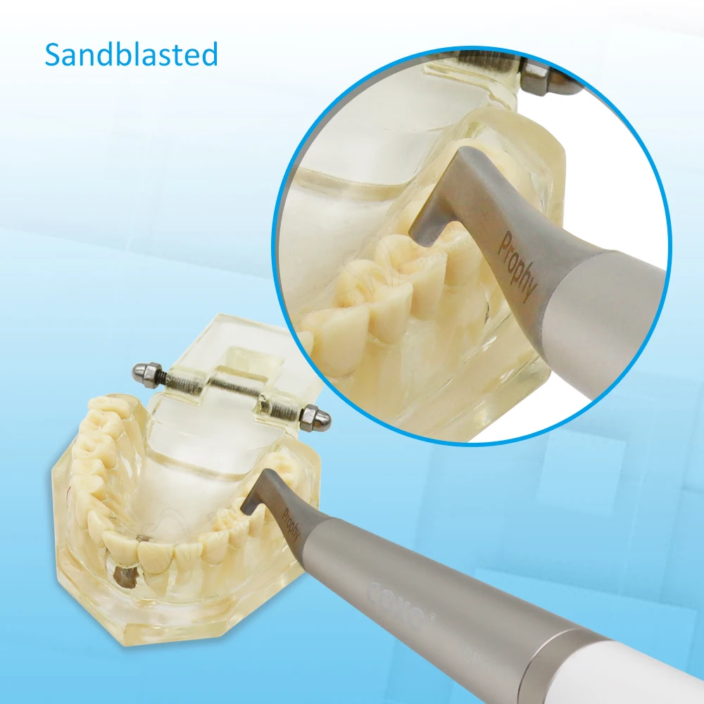Dual-Mode Dental Sandblaster COXO CP-1 - 0.7mm Water Nozzle + 1.4mm Powder Nozzle for Gentle Polishing