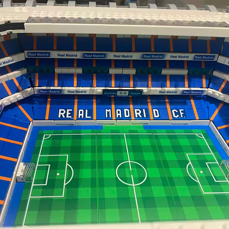 10299 5876 ชิ้น ไอเดียสุดฮิต สนามกีฬาซานติอาโก เบอร์นาเบว ของทีมเรอัลมาดริด ตัวต่อโมเดลอาคารแลนด์มาร์คแบบประกอบเอง ของเล่นเด็ก ของขวัญ