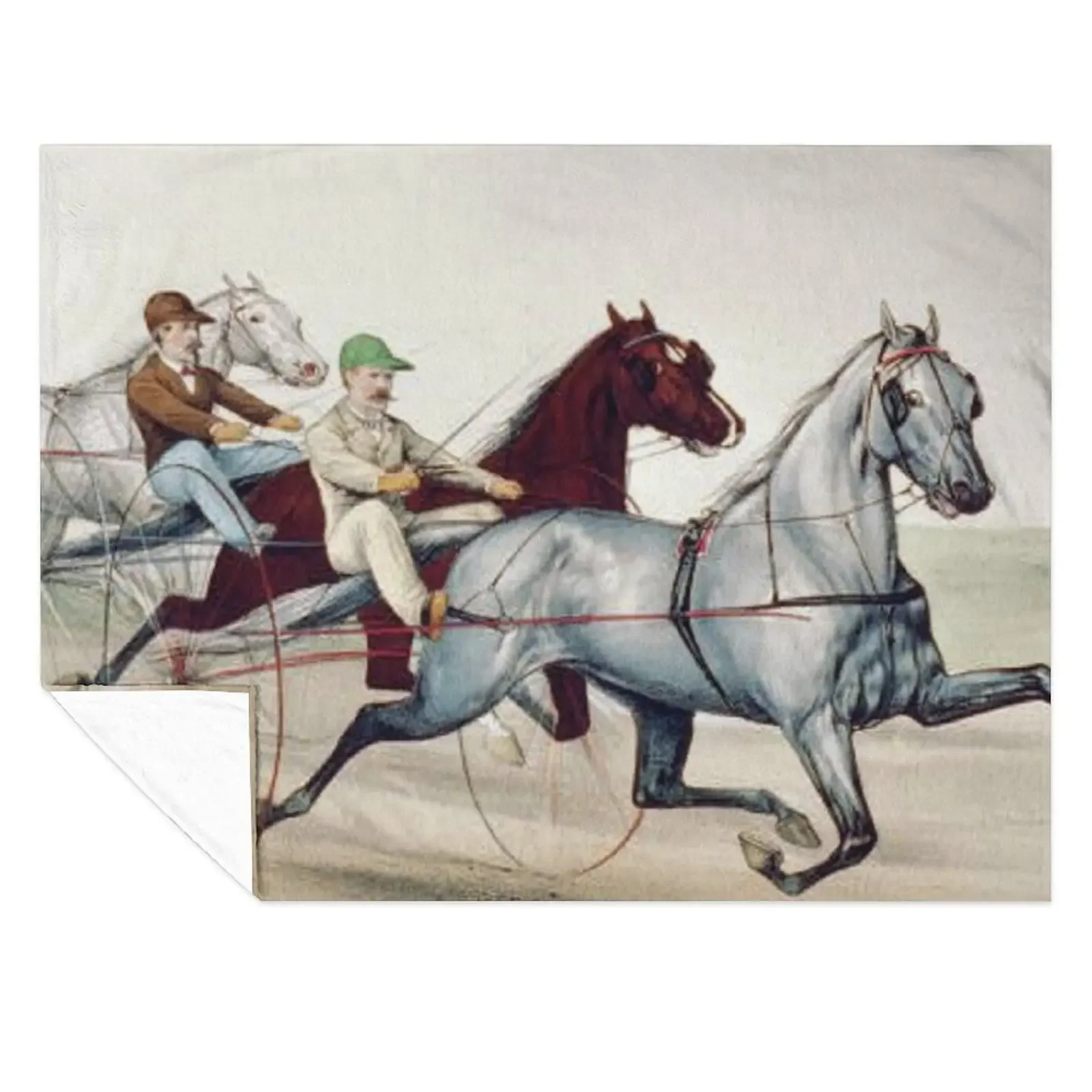 

Harness Racing Throw Blanket Camping cosplay anime Winter beds Polar Blankets