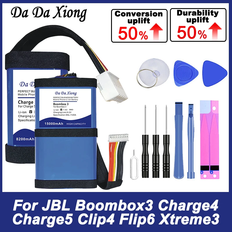 ID998 ID109GA GSP-1S3P-CH4D GSP-1S2P-F6D GSP-2S2P-XT3A GSP903052 Battery For JBL Clip4 Flip6 Xtreme3 Boombox3 Charge4 Charge5