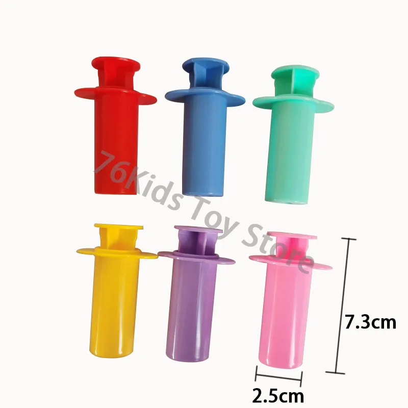 Extrusoras de tubo de aguja creativas, accesorios para masa de juego, moldes para niños pequeños, manualidades, juguetes, herramientas de modelo de masa de extrusión de arcilla