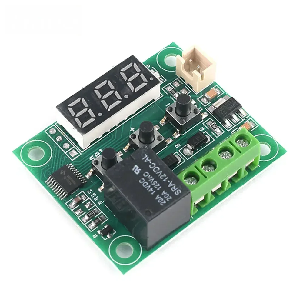W1209 DC 12V Digital Thermostat - Heating/Cooling Temperature Control Switch with Enclosure for Incubators/Refrigeration