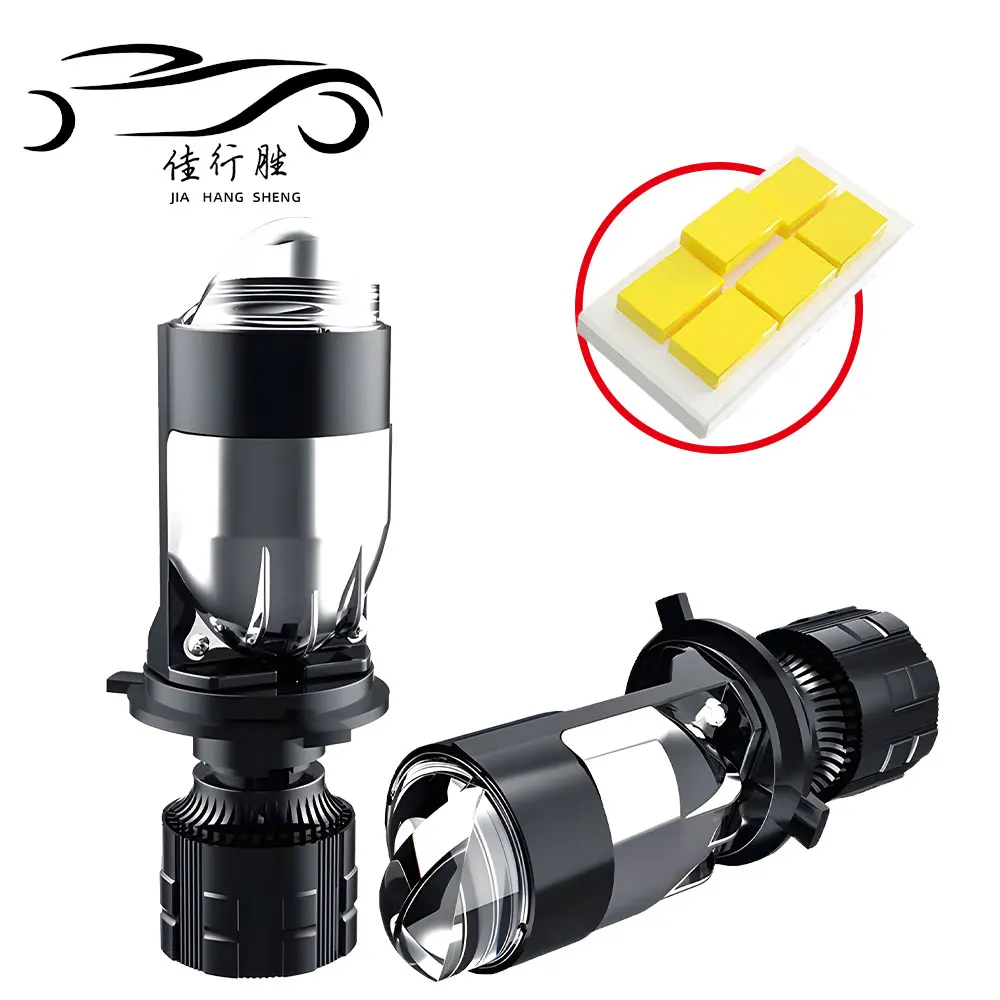 

H4 Bi LED Mini Projector Lens LED Car Headlight Bulb Super Bright 100W 40000LM H4 High/Low Beam Apply For Car&Motorcycle 6000K