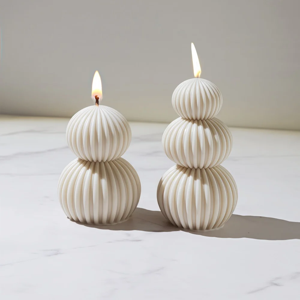 Nordic Origami Sphere Aromatherapy Candle Molds Geometric Sphere Gypsum Resin Mold Chocolate Baking Making Home Art Decoration