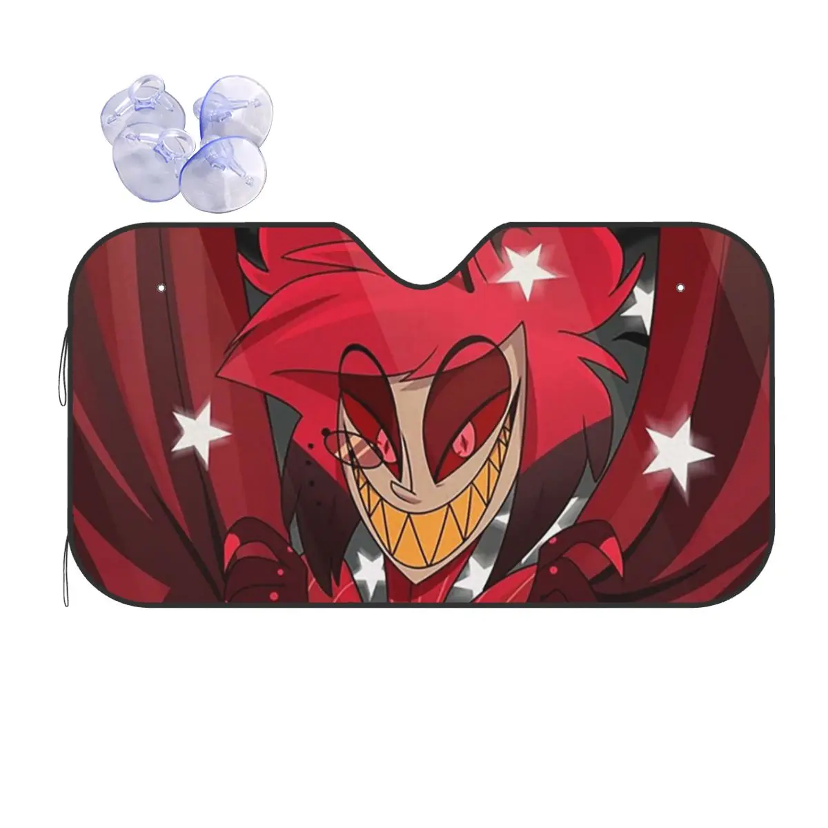 

Alastor The Show Begins Sunshade Windscreen Car Front Windshield Window Sun Visor Accessories Covers
