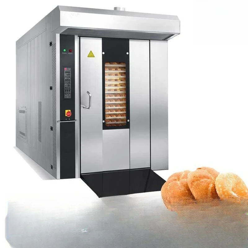 Electric Oven Commercial Rotating Large Capacity Baking Cake Pizza Baking Equipment Barbecue Hot Air Circulation Oven