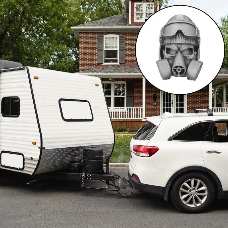 Trailer Hitch Cover Caps Hitch Tow Hook Protector Gas Mask Trailer Cover