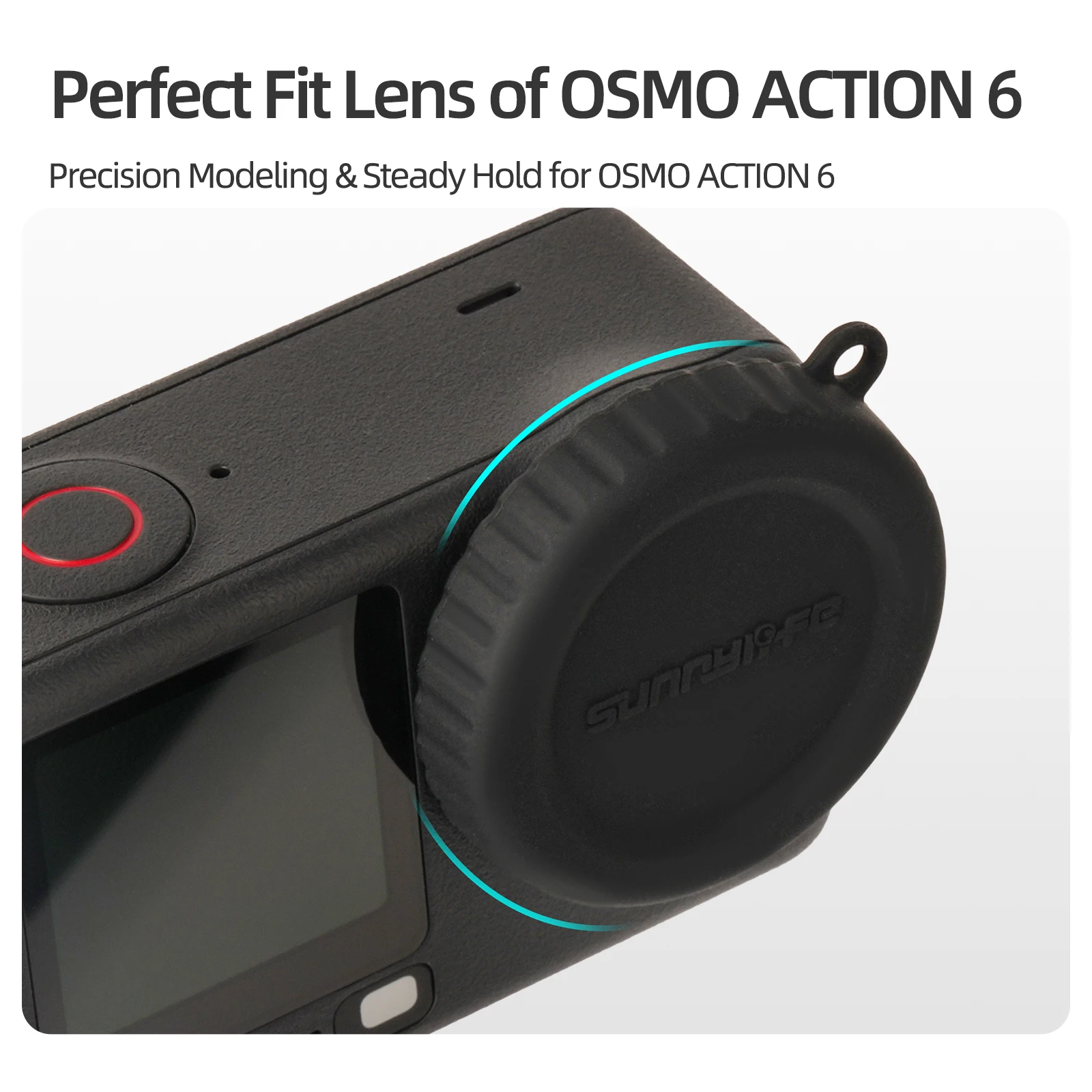 

Силиконовая крышка для объектива Sunnylife для DJI Osmo Action 6, защитный чехол от царапин и отпечатков пальцев, аксессуары для крышек Action6