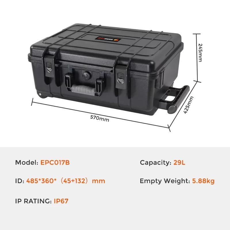 Customizable Waterproof Shockproof Plastic Travel Bag Portable Foam Hair Plucking Storage Case Durable Outdoor Gear Organizer