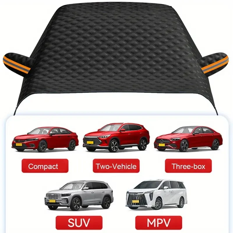 

1PC Car Front Windshield Sunshade Protect Side Mirrors Magnetic Snow Shade Heat Block Sun Shade Winter & Summer Dual-Purpose