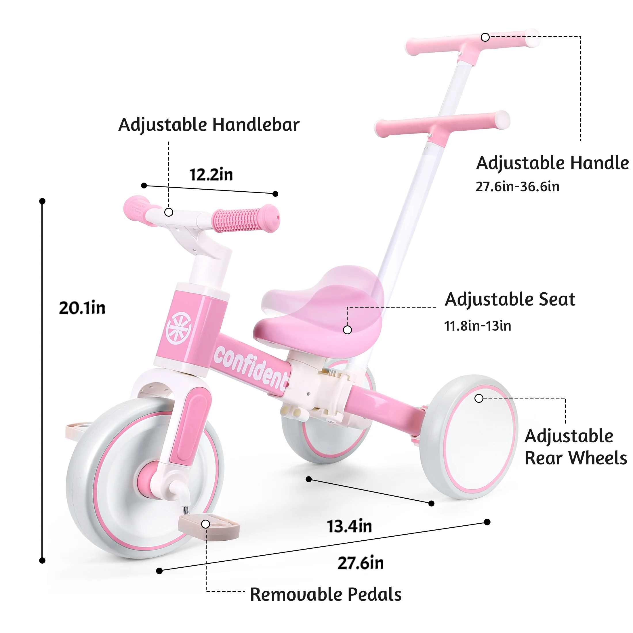 Triciclo 3 en 1 para niños peq - Kids Toys 3 Year Old reseña y precio