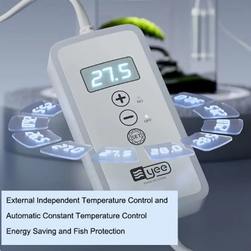 

25/50/75 Вт погружной нагреватель для аквариума с цифровым дисплеем, регулируемый нагревательный стержень для черепахи, мини 26-34 ° C Автоматический термостат