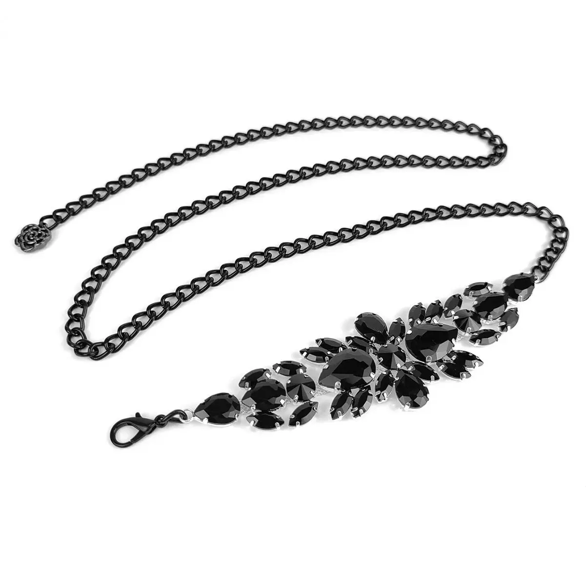 1 шт. женский ремень-цепочка со стразами и кристаллами, золотой пояс, праздничная рождественская одежда