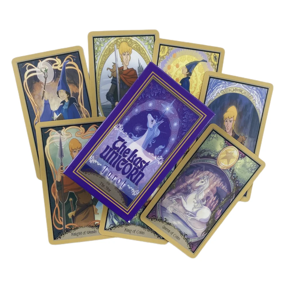 Gli ultimi tarocchi unicorno A 78 Deck Oracle English Visions divinazione Edition Borad Playing Games