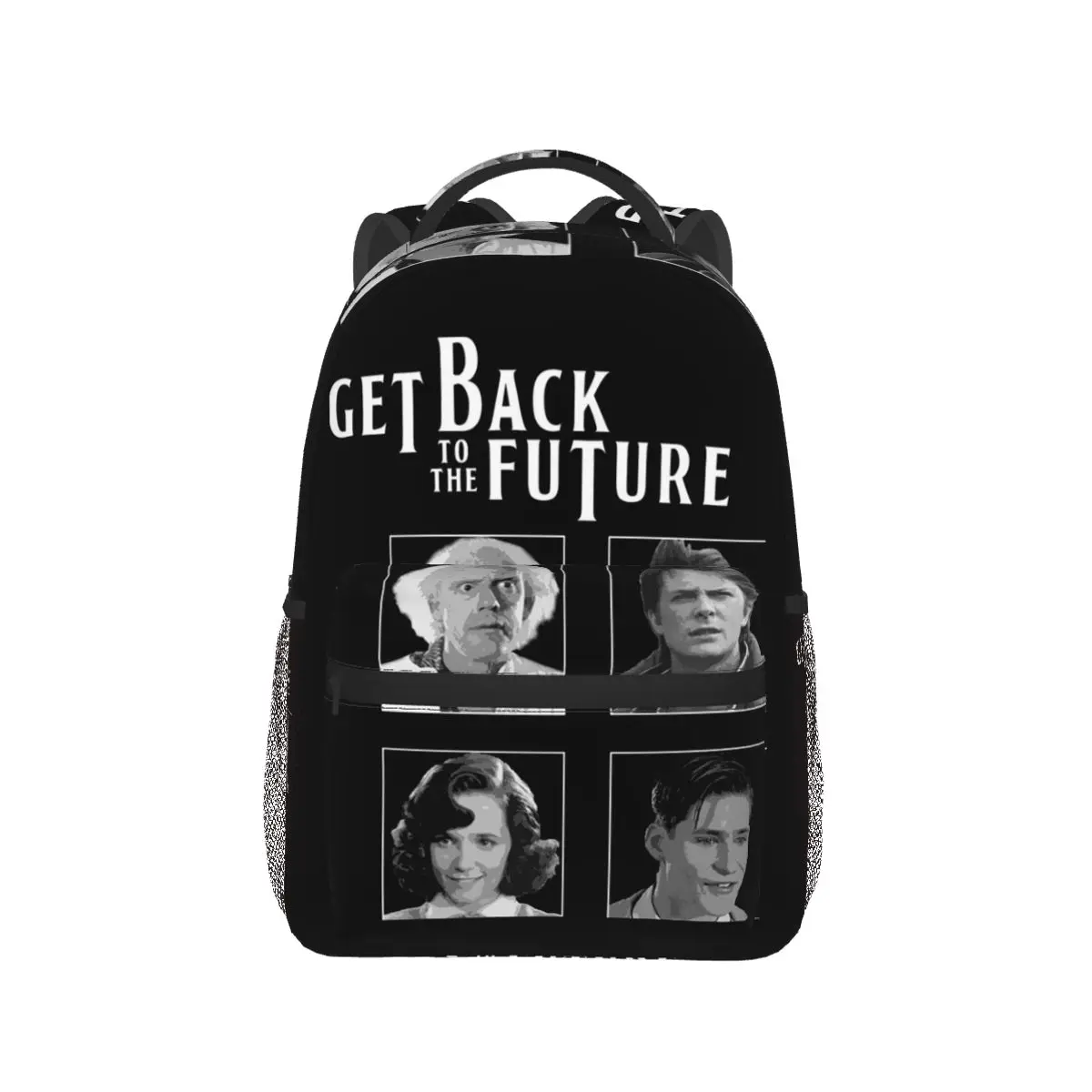 Get Back To The Future Student Backpack School Bag Hiking Travel Daypack for Men Women Fashion Bookbag Shoulder Bags