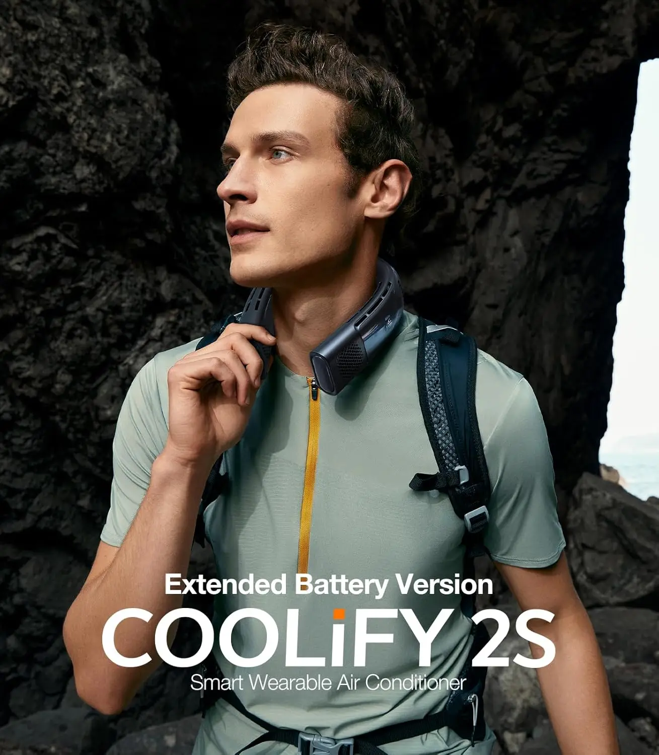 COOLiFY 2S [28H Extended Battery Version] Neck Air Conditioner, Portable Neck Fan Rechargeable