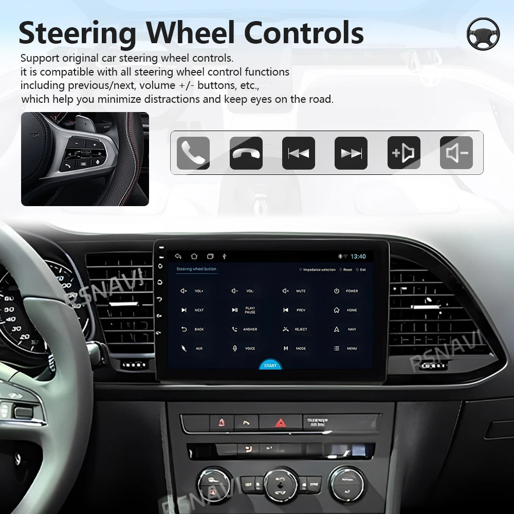 Plug and Play Android 16 Carplay 2K Car Radio Navigation GPS Multimedia Player stereo For Seat Leon 3 2012 2013 2014 2015 - 2020