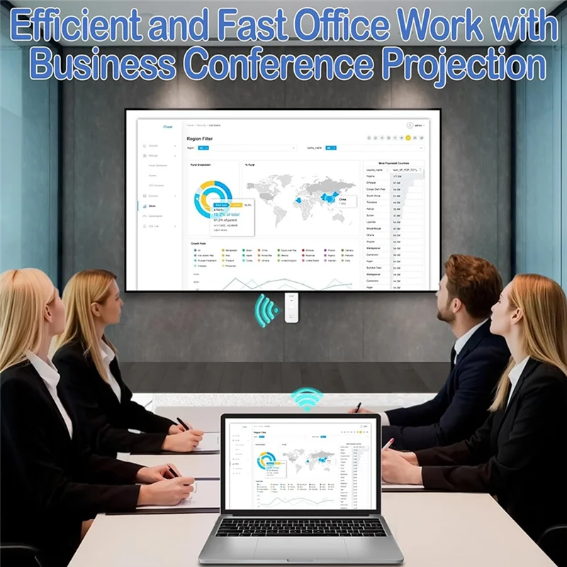 A73E-Transmitter And Receiver 2-In-1 Video Transmission Equipment Screen Sharing Device