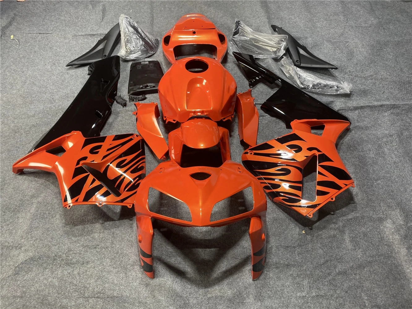 

Motorcycle Fairing Suitable for CBR600RR 2005 2006 CBR600RR 05 06 Fairing Body orange Black