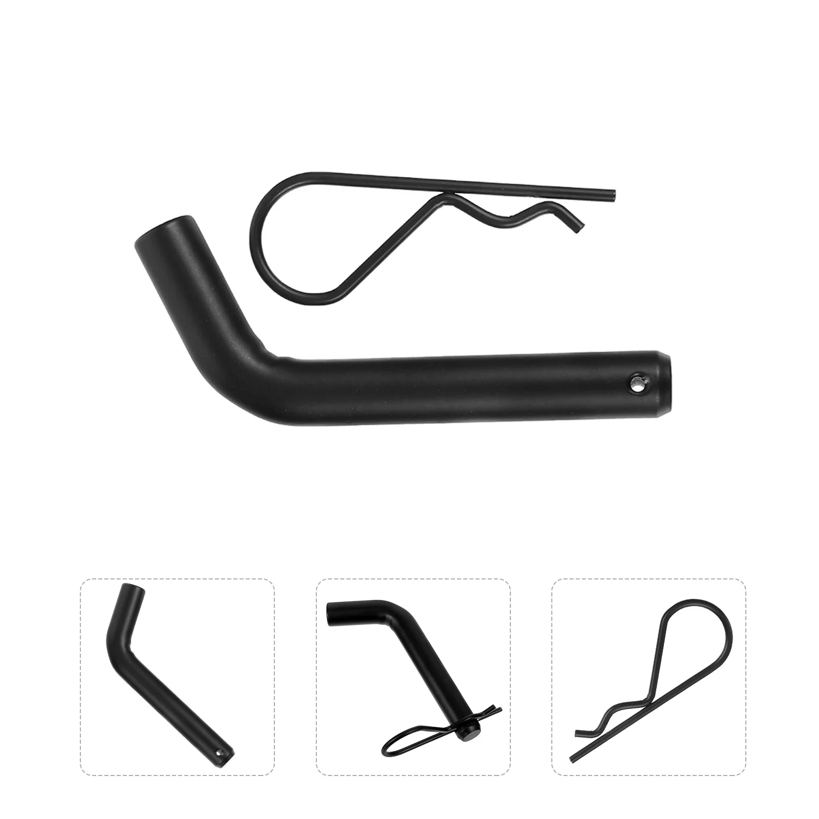 

2pcs 5/8" Trailer Hitch Pin Heavy Duty Iron Towing Hook For Ball Mount Receiver Locking Anti-Theft Trailer Accessories Hand