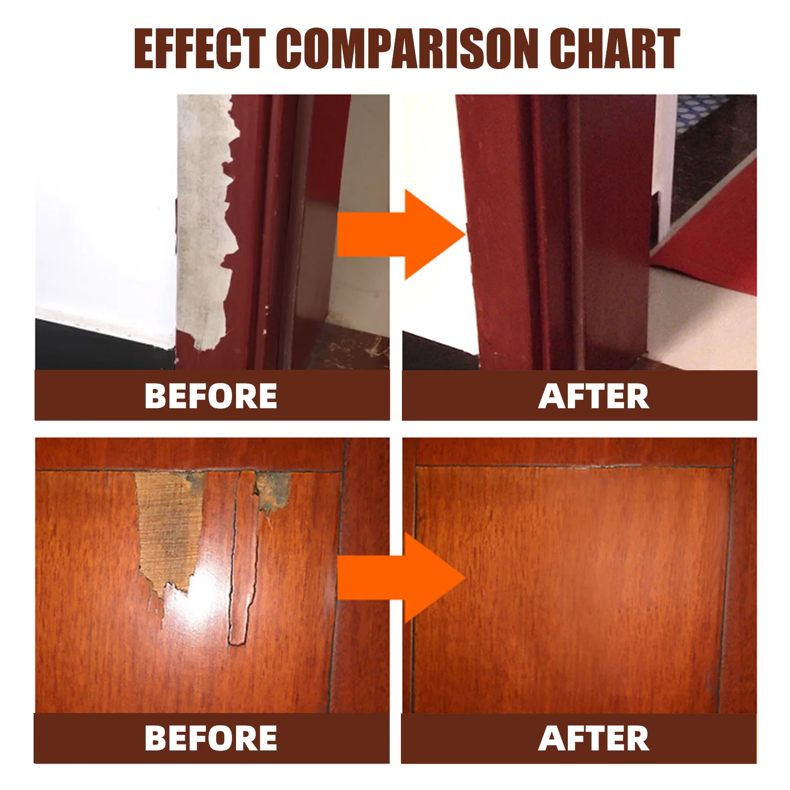 

12Pcs Furniture Repair Kit Touch Up Markers Wood Scratch Concealer Instant Dry Wood Marker for Cabinets Tables Floors Trim