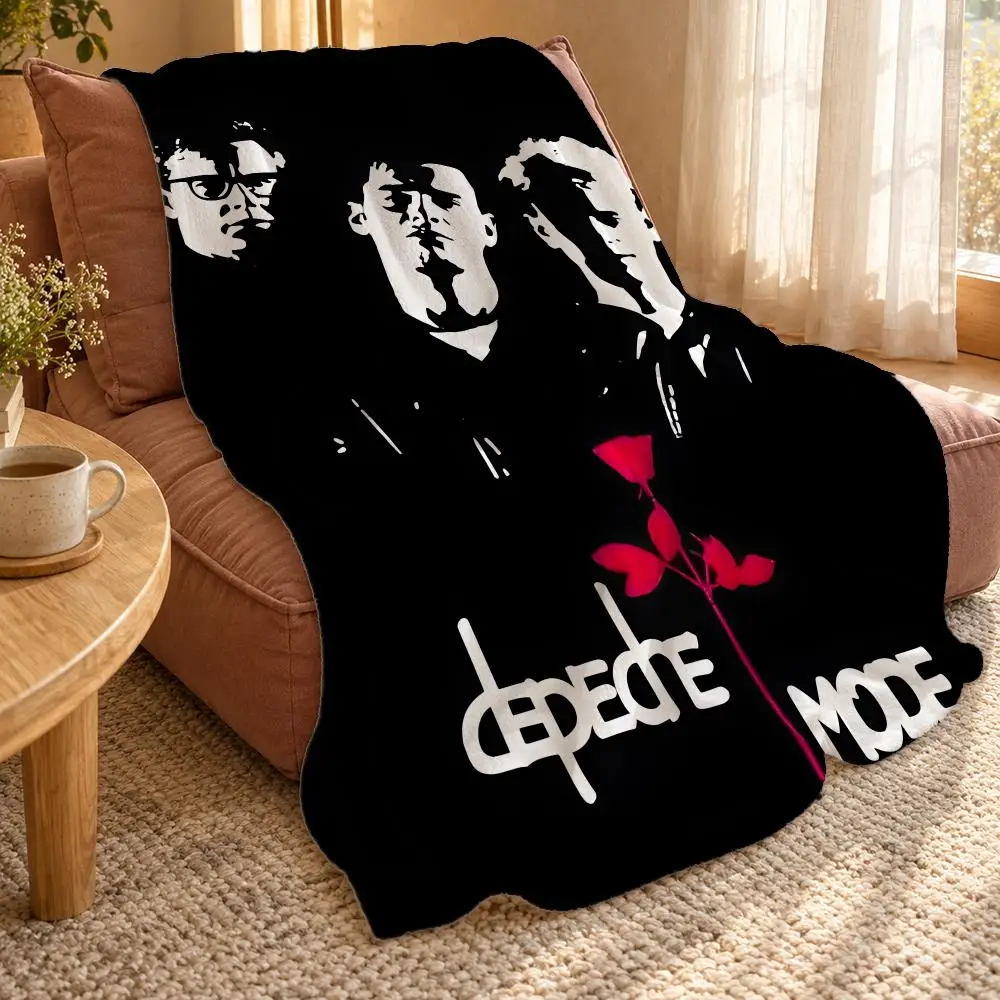 Depeche Mode Throw Double Sided Flannel Throw Blanket Soft Travel Camping Sofa Bed Home