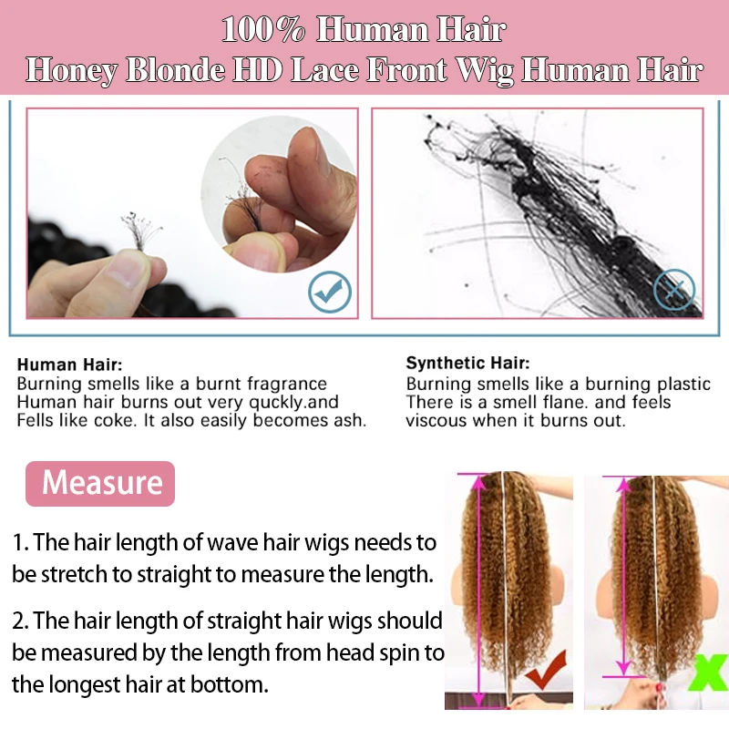 36インチ ハニーブロンド 13x4 ディープウォーターウェーブ レースフロントウィッグ 人毛 4/27 ハイライト 透明レースフロント カールウィッグ 女性用