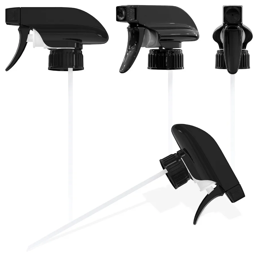 

4 Pcs Spray Nozzle for Bottles Durable Plastic Adjustable Length Spray Bottle Tops with 2 Spray Modes Secure Fit for 8 Oz and 1