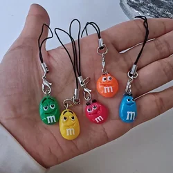 5pc Hot Sweetly Candy Bean Phone Chain Car Bag Pendant KeyRing Art Course Souvenir Women Girls Party Favors Gift for Lover