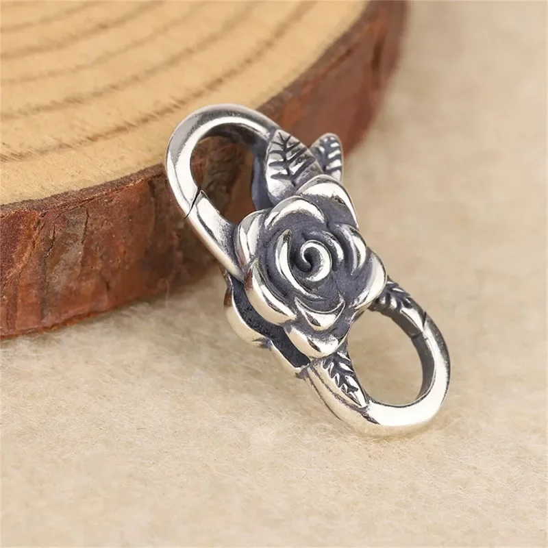 Silver Double Lobster Claw Clasp Snap Bracelet Necklace Connector Clasp Closure Buckle For DIY Charms Bead Jewelry Making