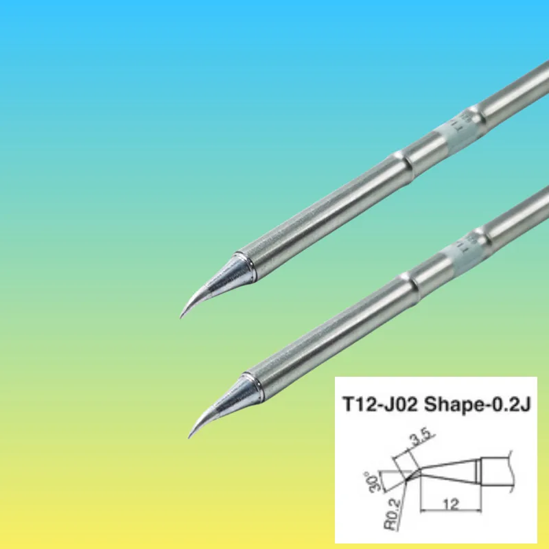 YOULORT T12-J02 B2 B K KU KL D08  IL KF T12 Soldering Iron welding Tips Electronic heads for FX907/9501/951 /952/942/828Handle