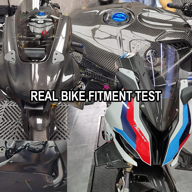 AKOSO Dry Carbon Fiber Motorcycle Rear Fender Hugger for Touring Street Glide Road King Road Glide Custom Bagger