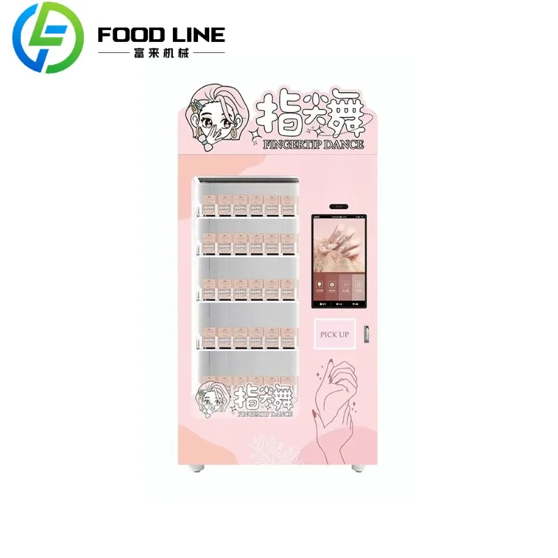 Self-Service Store Cheap Convenient Press on  Nail Art Fashion Vending Machine for Eyelashes With Touch Screen