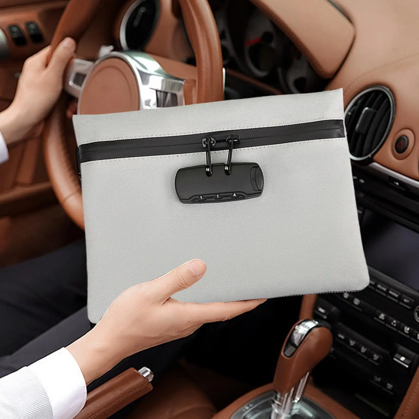 Verschlussbeutel für persönliche Gegenstände, verschlossener Beutel, wasserdichter Beutel, Behälter, Diebstahlsicherer Organizer, tragbar, für Camping, Schule, Fitnessstudio, Büro