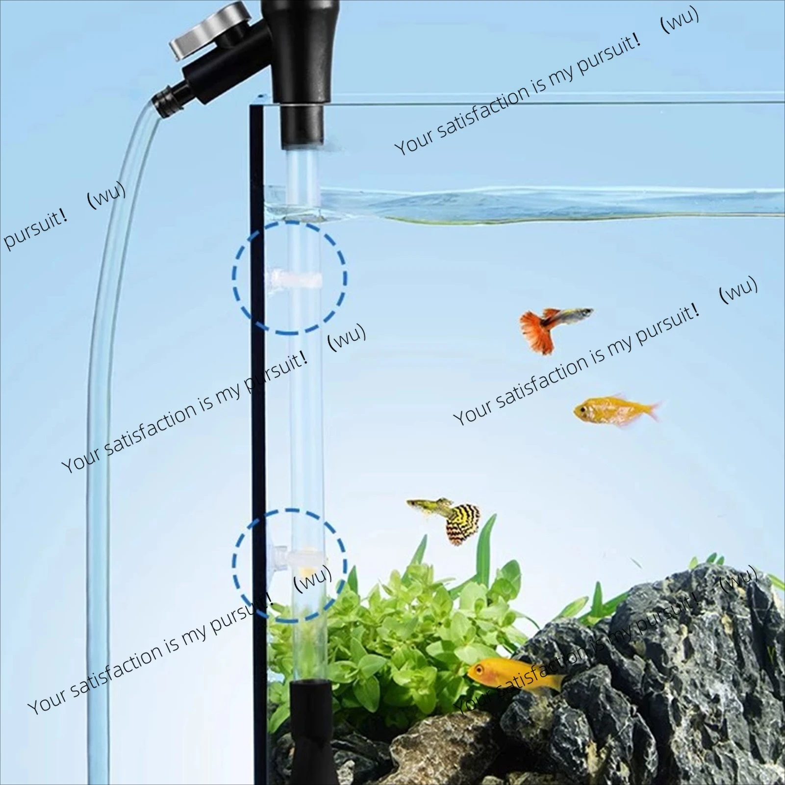 Mini fish tank cleaner for small fish tank maintenance
