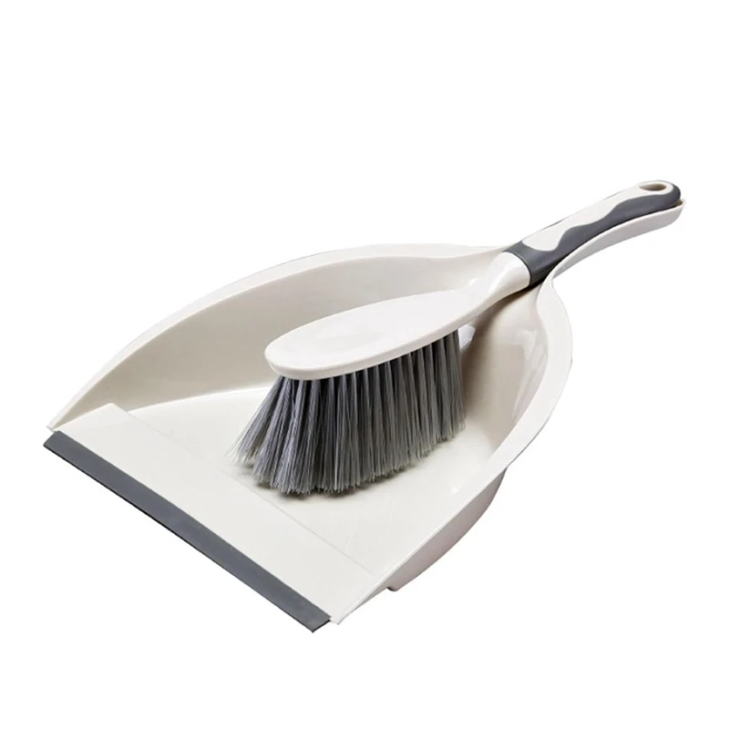 Dust Pan And Brush Set With Handle - Portable Hand Broom And Dustpan Set Combo - Small Broom And Dustpan Set Indoor Easy To Use