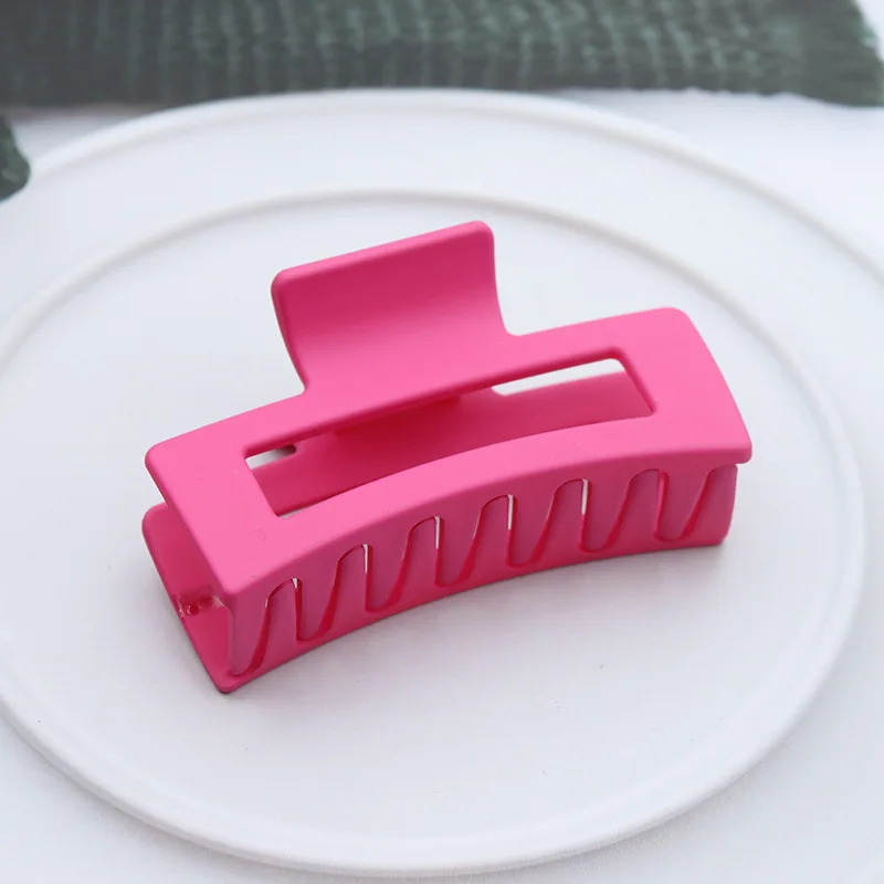 Koreaanse Vrouwen Meisjes Plastic Haar Klauwen Haarspeldjes Hoofddeksels Grote Maat Haarspeld Krab Barrette Mode Ornament Haaraccessoires