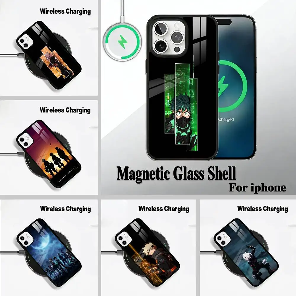 

Classic Anime-My H-Hero A-Academia For IPhone17 16 15 14 13 12 11 Plus Pro Max Plus Wireless Charger Phone Case