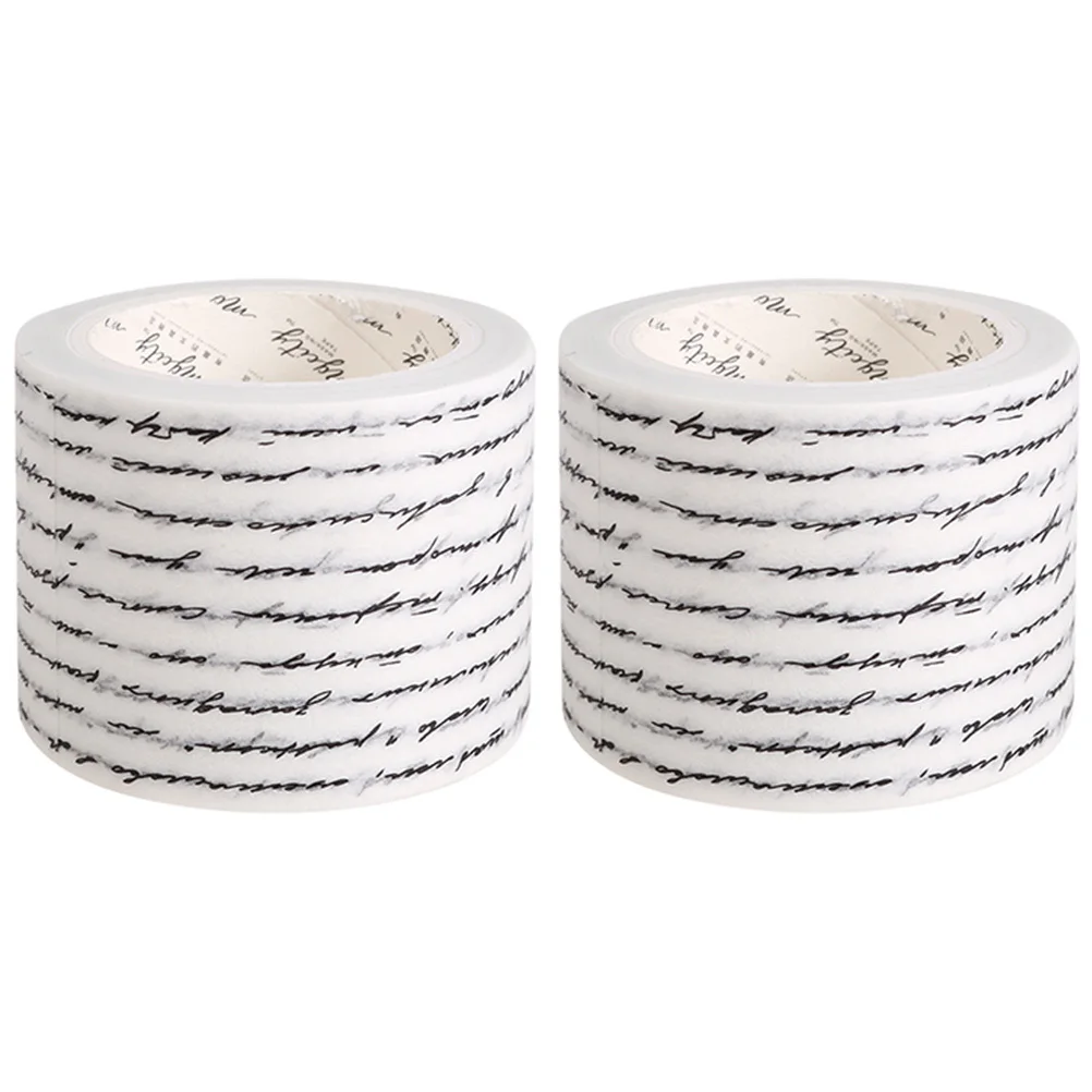 

2 Rolls DIY Washi Tapes Gothic Pattern Decorative Paper Tapes for Scrapbooking Gift Wrapping Vintage Themed Projects
