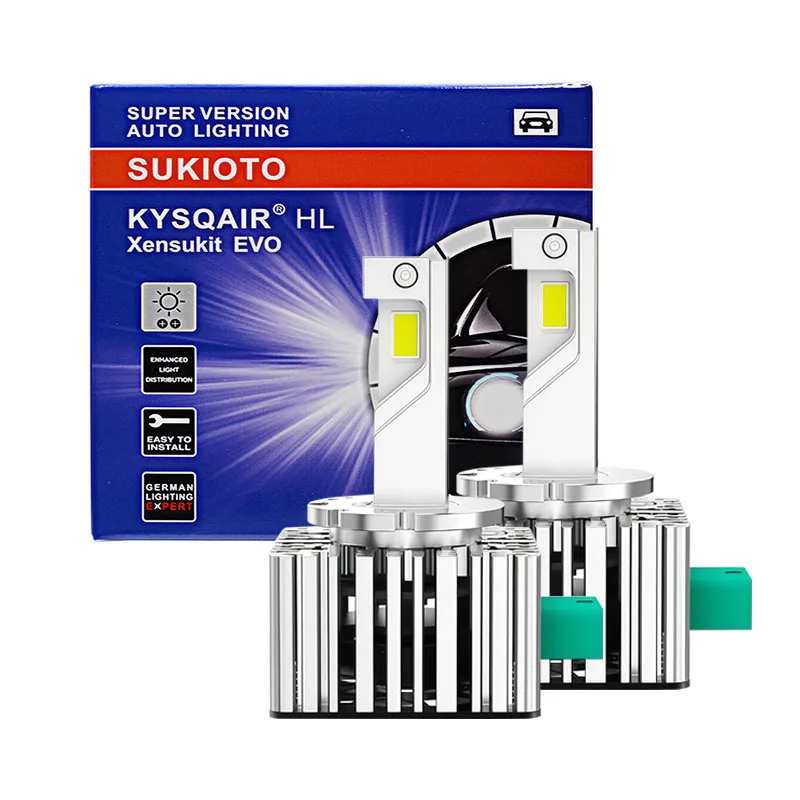

1 Set SUKIOTO D1S LED Car Headlight Bulb D1S D3S LED Lamp Xenon Light 30000LM 6000K Auto Lamp 110W D3S Canbus No Error Plug&Play