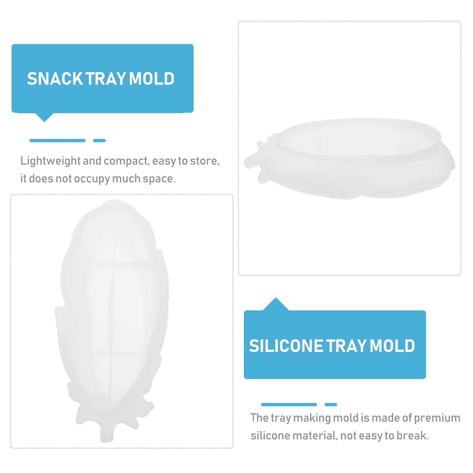 

Creative Diy Storage Tray Silicone Resin Craft Tool Lightweight Compact Unique Decorative Plate Making Kit Ornament Casting Mold
