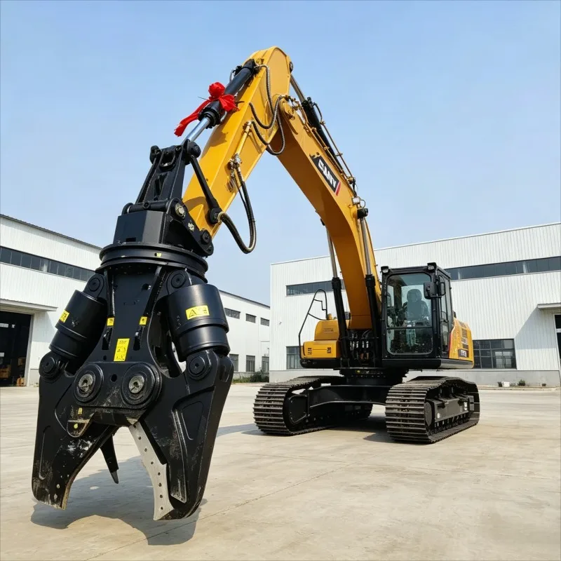 Customized Excavator Double Cylinder Hydraulic Rotating Steel Demolition Shear Scrap Concrete Metal Pulverizer