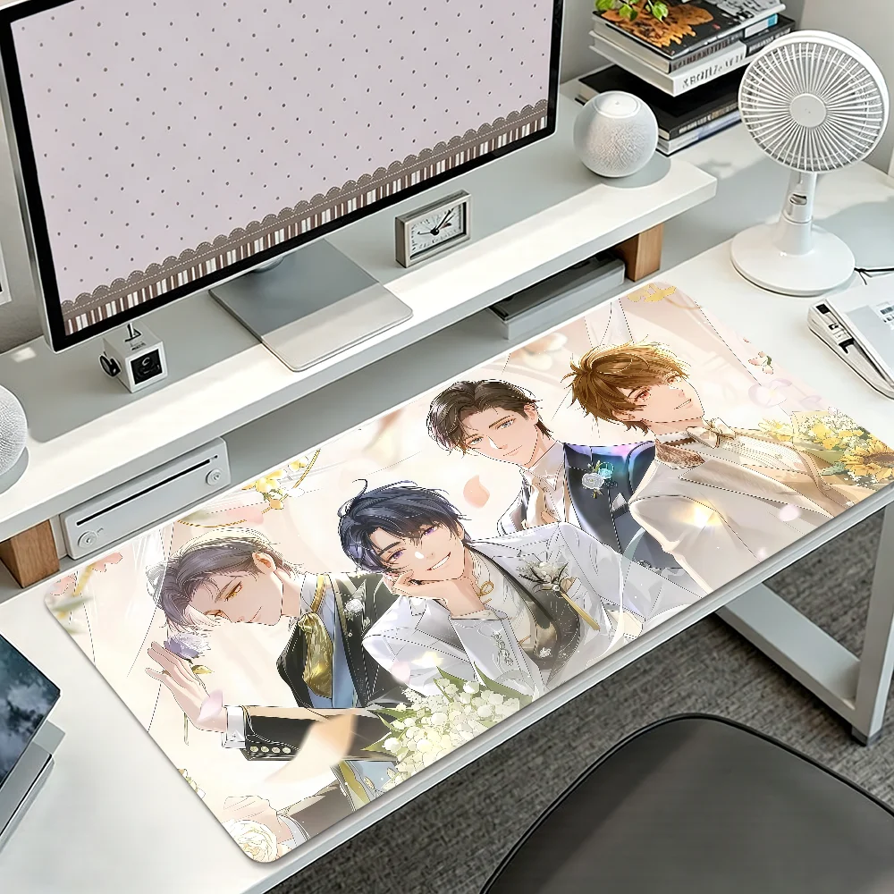 Anime Game Tears Of Themis Mouse Pad Large Non-slip Lockedge Desktop Computer Desk Mat Keyboard MousePad Office Gamer Student