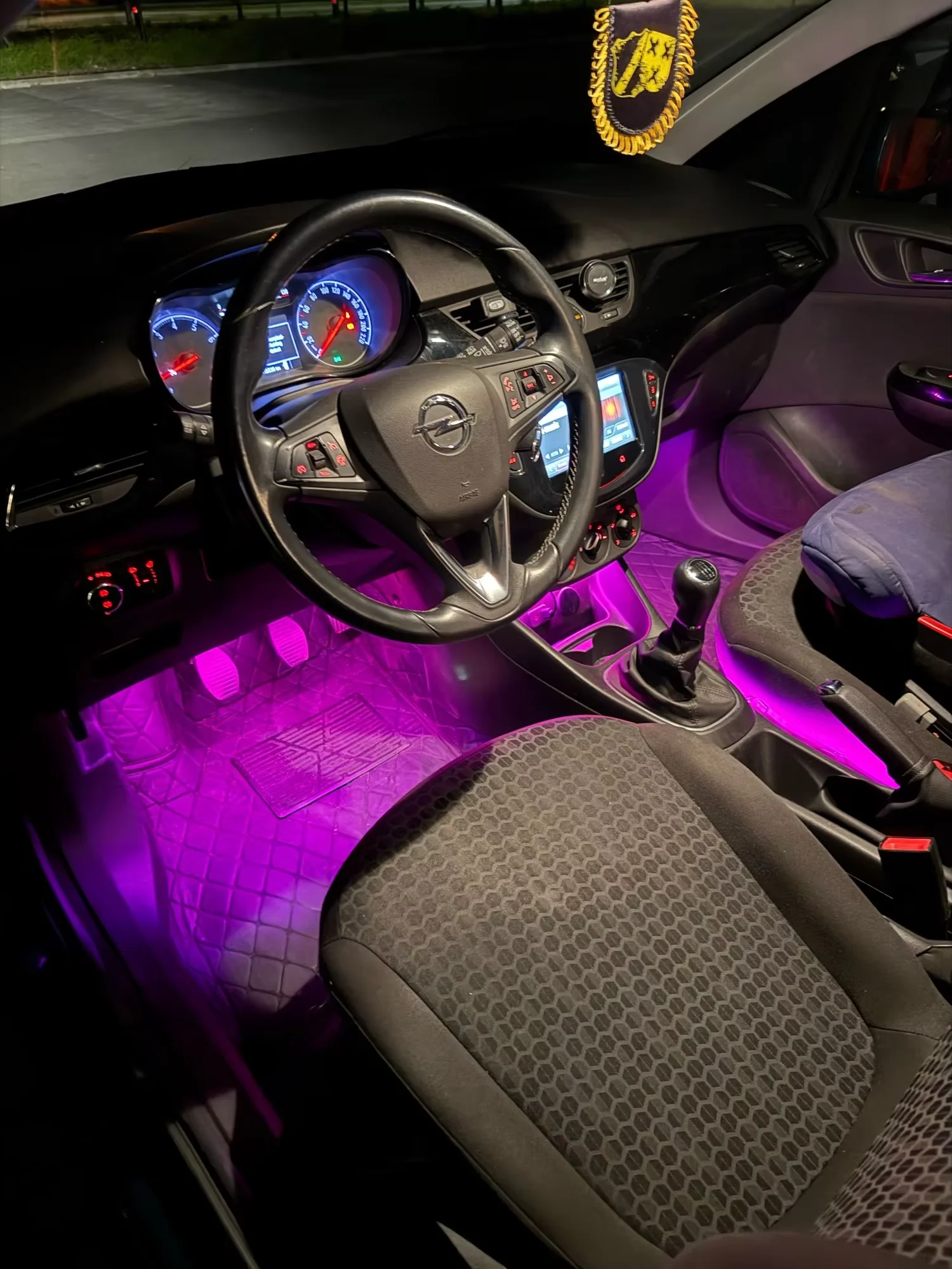 Auto-Neon-LED-Innenraum-Ambiente-Fußraumbeleuchtung für Tesla, Hintergrundbeleuchtung mit Fernbedienung, App-Musiksteuerung, Auto-Dekorationslampen-Zubehör – Detail 12