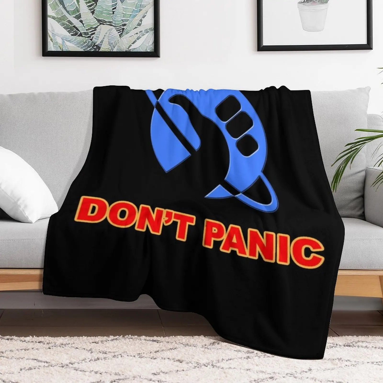 hitchhiker's guide to the galaxy Throw Blanket Large Stuffeds Luxury Throw Blankets