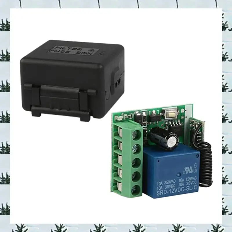 

ABLG 20PCS DC 12V Single Channel 433 MHZ Wireless Switch Control Board Remote Control Relay Transmitter Button Module