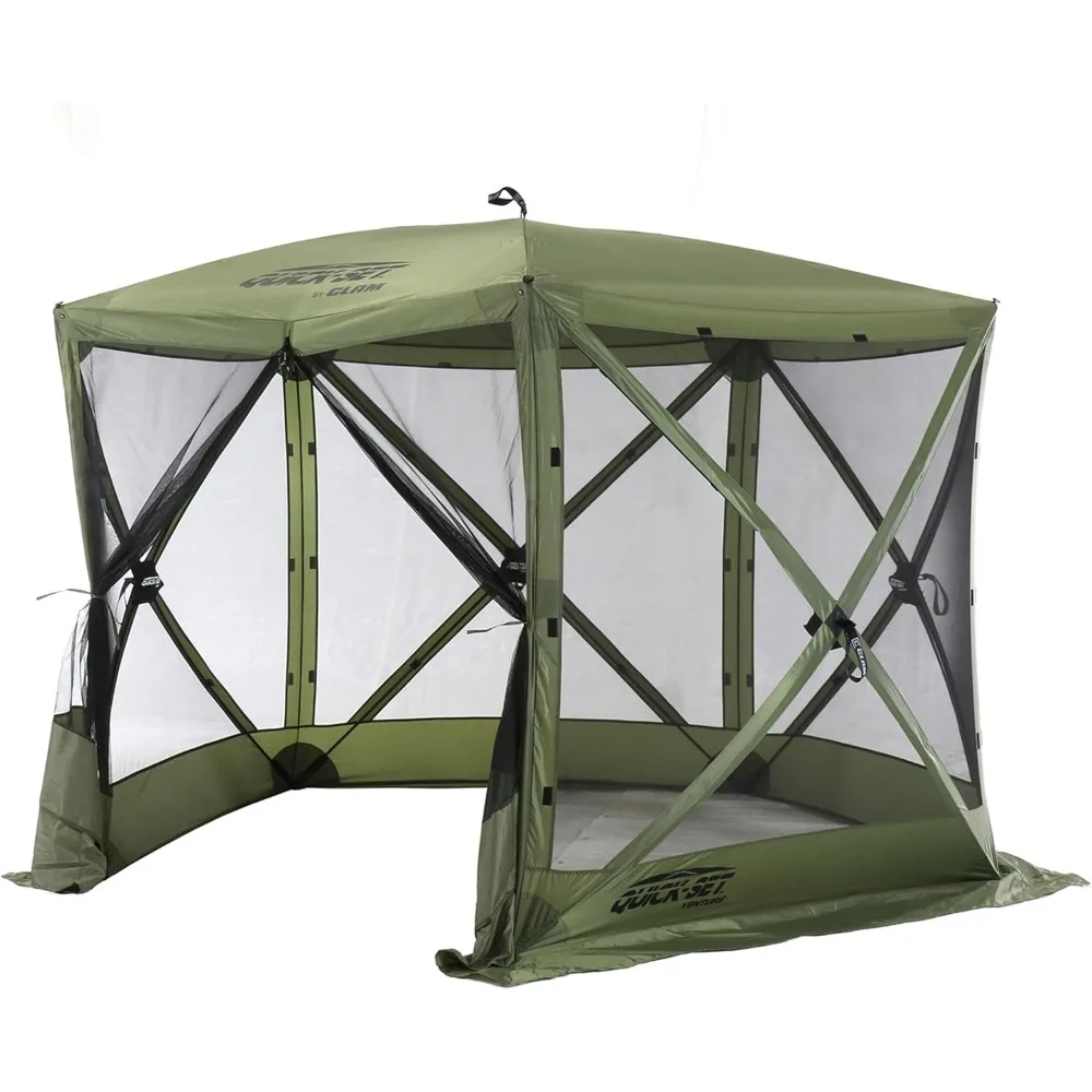 

Pop Up Screen Tent, Outdoor Camping Gazebo Canopy, Venture, 9' x 9', Green
